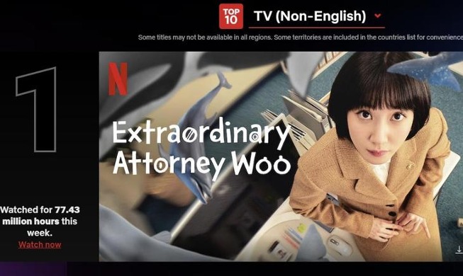 « Extraordinary Attorney Woo » en tête du classement Netflix pendant quatre semaines consécutives