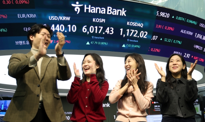 La bourse de Séoul dépasse les 6 000 points moins d’un mois après avoir atteint les 5 000