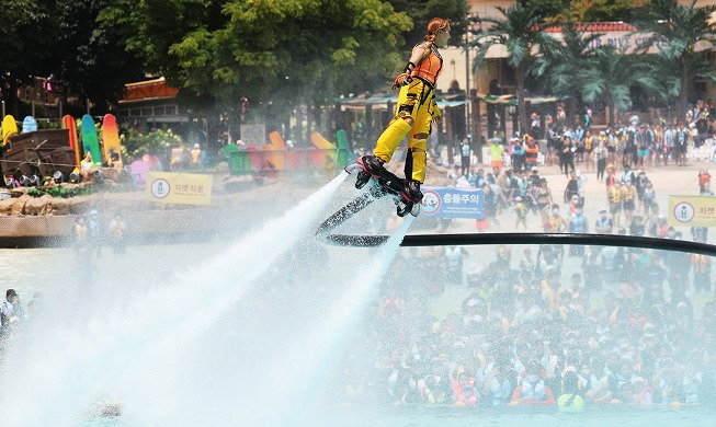 Le Flyboard fait disparaître la chaleur de l'été