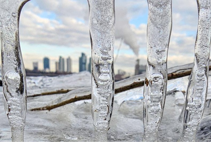 Glaçons de la rivière Hangang