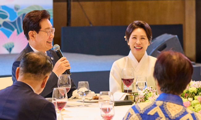 Le président Lee Jae Myung a rencontré les Coréens installés à New Dehli