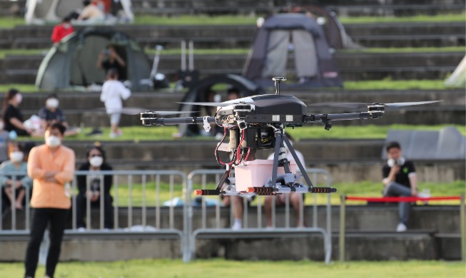 La Corée du Sud teste avec succès la livraison de plats cuisinés par drone en zone urbaine