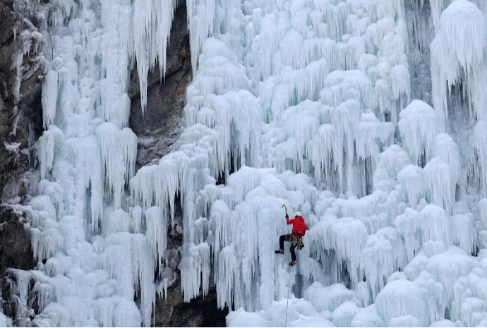 Mur de glace artificielle