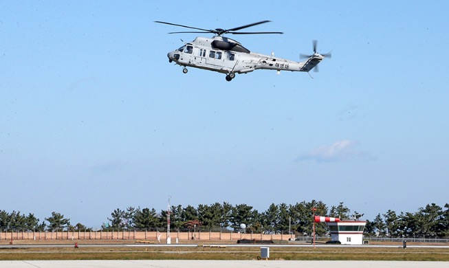 Image du jour : un vol d’essai de l’hélicoptère MUH-1 Marineon