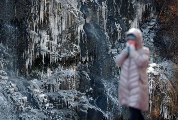 Cascade gelée