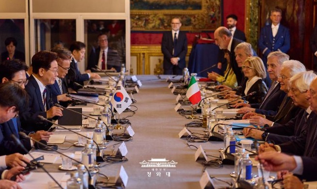 La Corée et l’Italie élèvent leurs relations bilatérales au rang de partenariat stratégique spécial