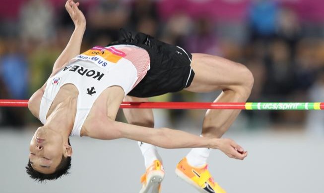Saut en hauteur : Woo Sanghyeok décroche l'or aux championnats d’Asie d'athlétisme