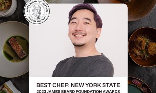 Le chef Junghyun Park, originaire de Séoul, élu meilleur chef cuisinier de l’État de New York