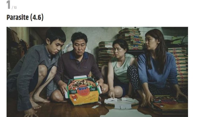 « Parasite » est considéré comme le plus grand gagnant de l'Oscar du meilleur film par un site de cinéma américain