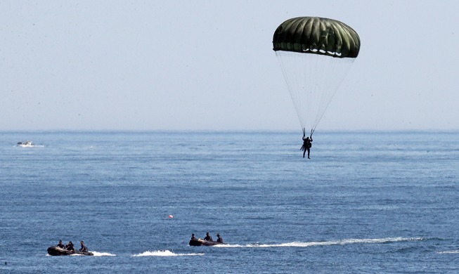 Opération « Hard Duck » du bataillon de reconnaissance des Marines à Pohang