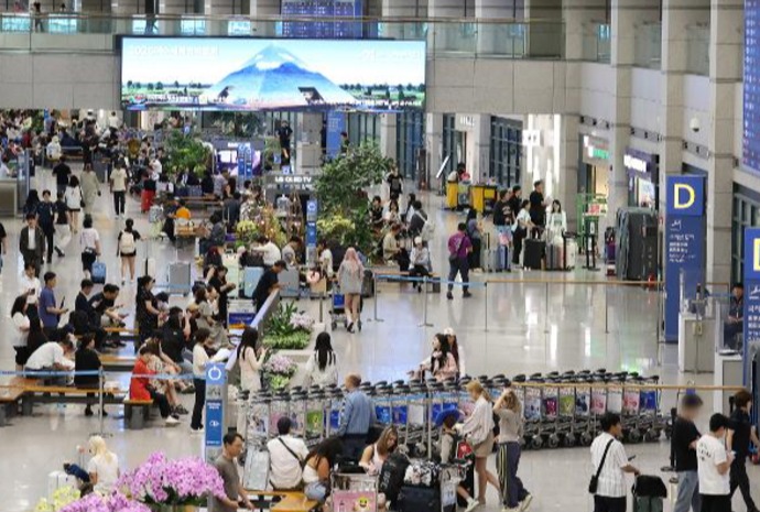 Arrivée à l'aéroport d'Incheon