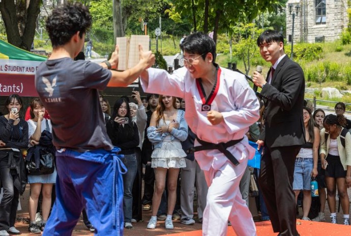 Démonstration de taekwondo