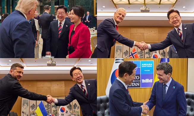 Le président Lee Jae Myung multiplie les entretiens bilatéraux en marge du sommet de l'OTAN