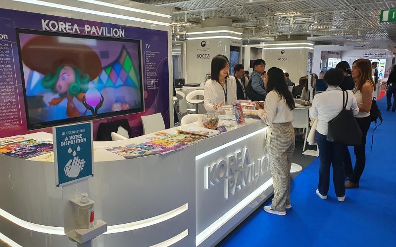Du 17 au 20 octobre, des entreprises coréennes ont participé à Cannes, au marché international des contenus audiovisuels (Mipcom), le plus grand événement mondial consacré aux contenus audiovisuels. ⓒ Ministère de la Culture, des Sports et du Tourisme 