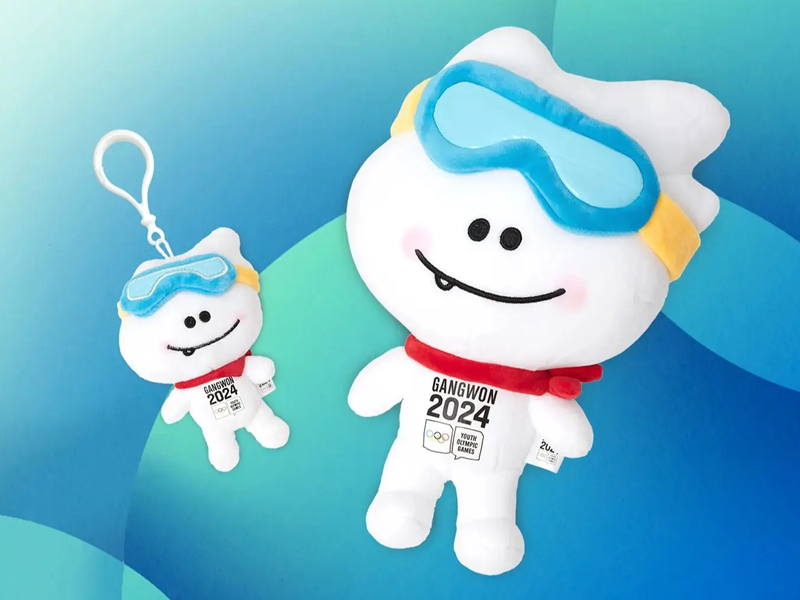 Moongcho, mascotte officielle des Jeux olympiques de la jeunesse d’hiver de Gangwon 2024. © AliExpress 