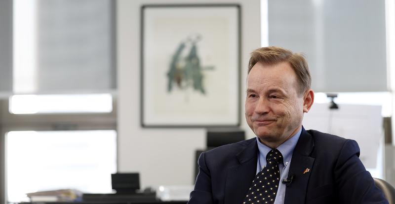 Georg Schmidt, ambassadeur d’Allemagne en République de Corée, lors de son interview avec Korea.net, le 13 février 2024. 