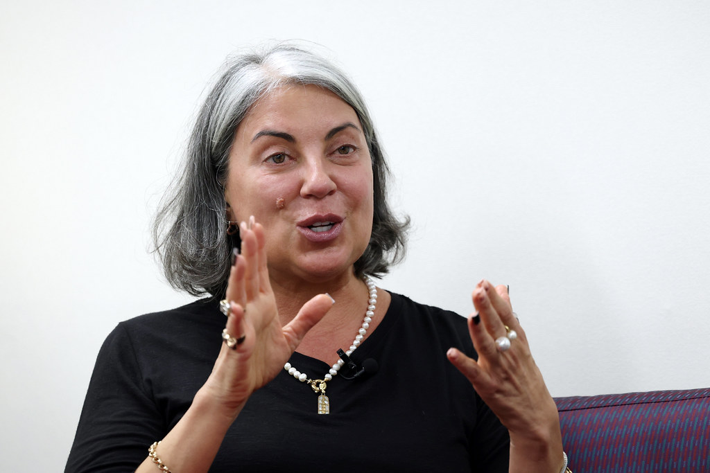 L’ancienne sénatrice argentine Magdalena Solari Quintana lors de son interview avec Korea.net à l’ambassade d’Argentine de Séoul, le 8 avril 2024.