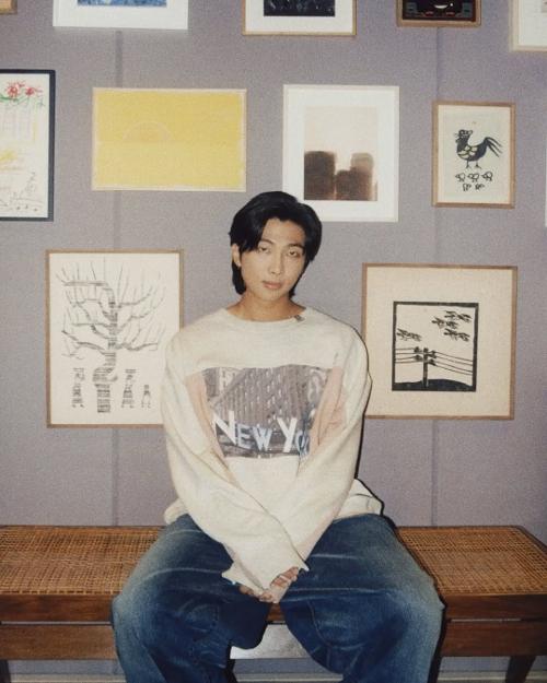 Le chanteur RM du groupe de K-pop BTS. © Compte Instagram de RM