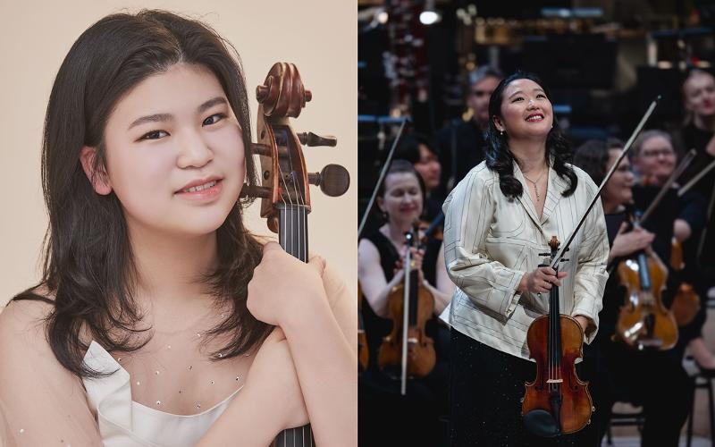 La violoncelliste Lee Saebom (à gauche) et la violoniste Park Sueye. © Kumho Asiana Cultural Foundation