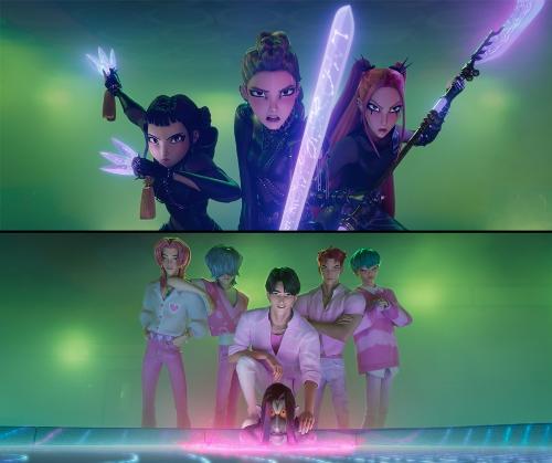 Une scène de « Kpop Demon Hunters ». © Sony Pictures Animations