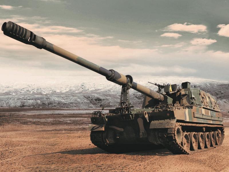 Un canon automoteur d'artillerie K9 Thunder. © Hanhwa Industries