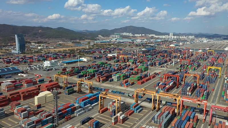 Le port de Gwangyang, dans le sud de la Cor&eacute;e. &copy; Yeosu Gwangyang Port Authority