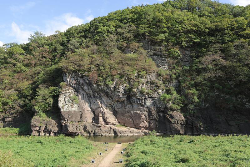 Les pétroglyphes situés le long de la rivière Bangucheon, près d’Ulsan, dans le sud-ouest de la Corée. © Park Dae-jin / Korea.net