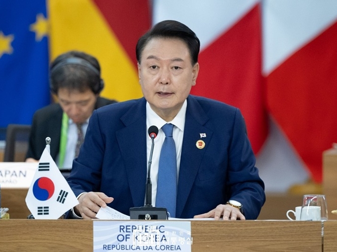 Le président Yoon Suk Yeol s'engage à soutenir les pays vulnérables au changement climatique