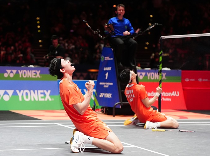Badminton : Seo Seung-jae et Kim Won-ho remportent l’Open d’Angleterre en double