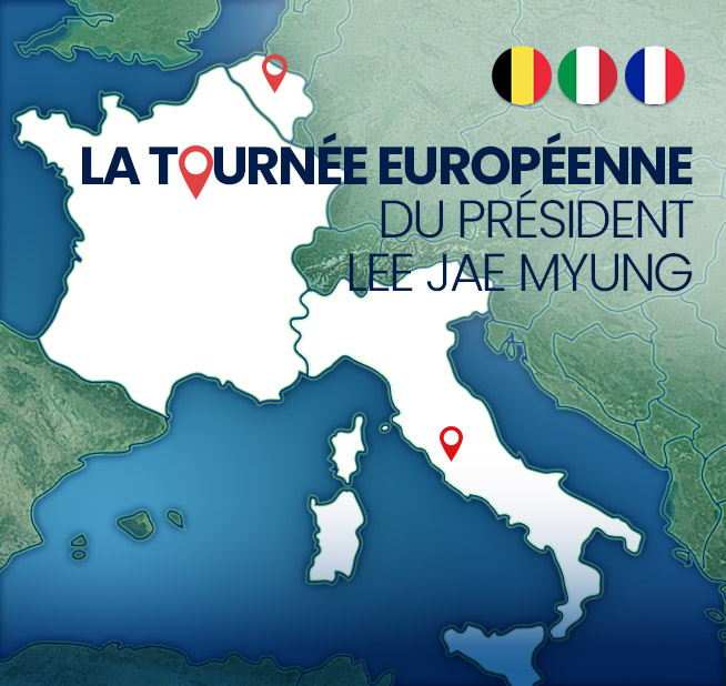 Tournée européenne du président Lee Jae Myung