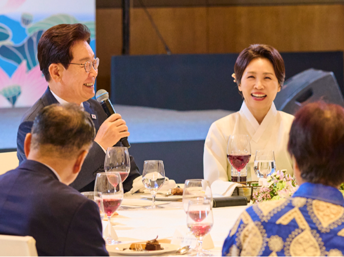 Le président Lee Jae Myung a rencontré les Coréens installés à New Dehli